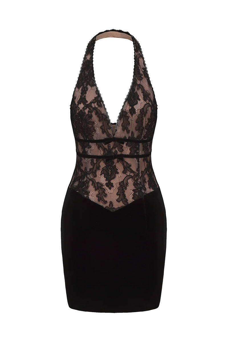 CHRISTI VELVET DRESS