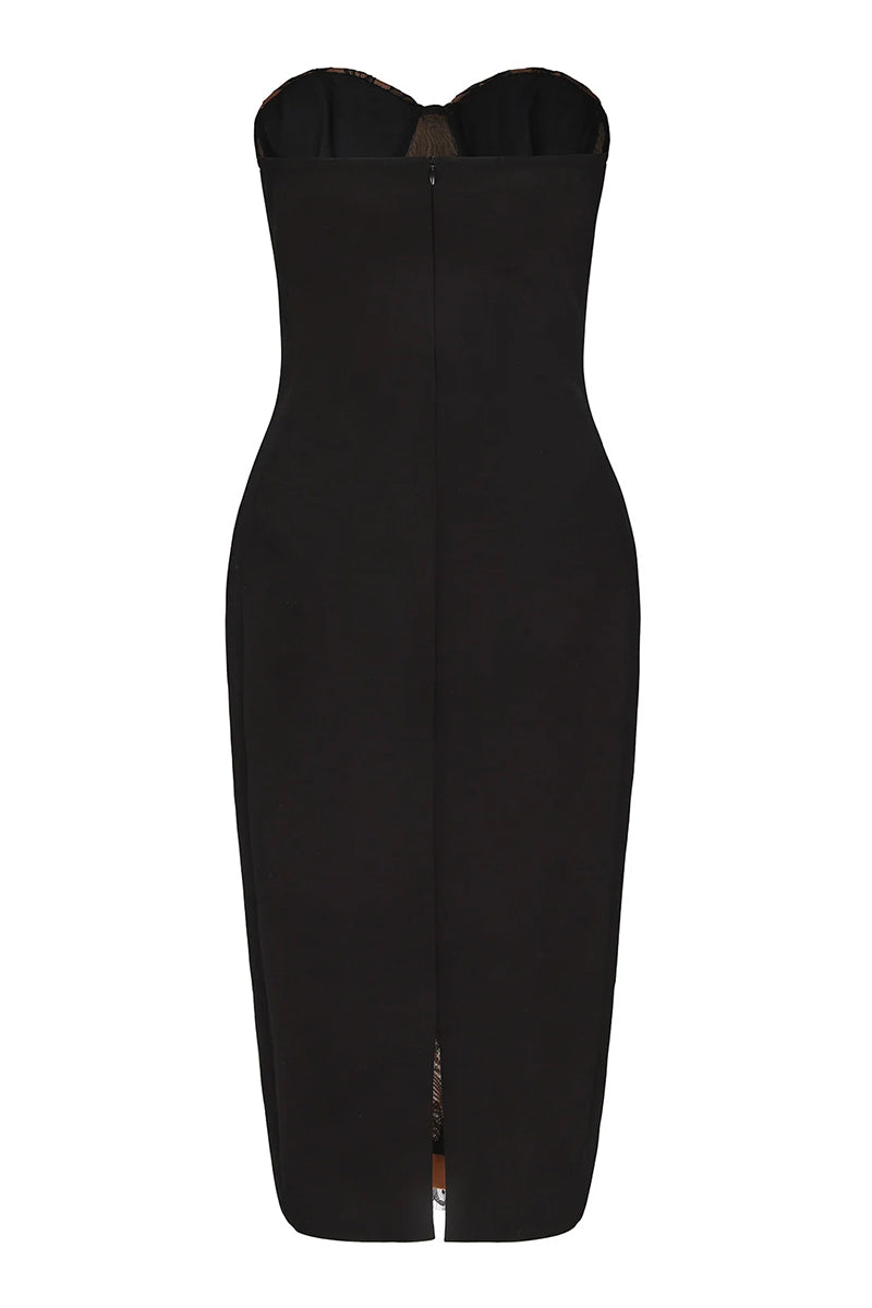 ELSA LACE DRESS IN BLACK
