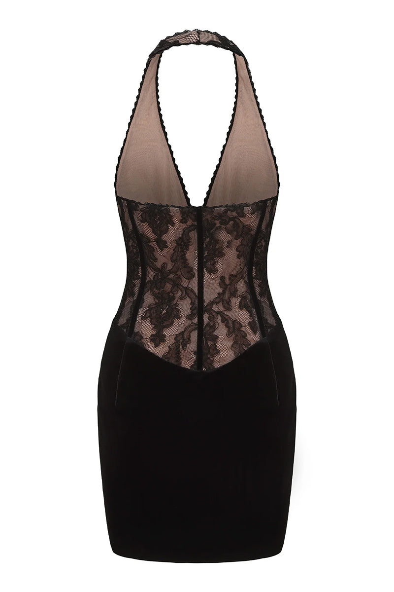 CHRISTI VELVET DRESS