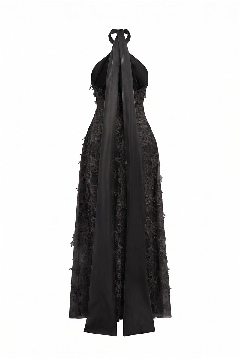 ALISA LACE DRESS IN BLACK
