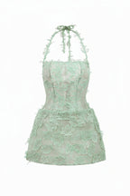 ELISA LACE DRESS IN MINT