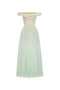 MINT OFF-SHOULDER MIDI DRESS