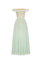 MINT OFF-SHOULDER MIDI DRESS