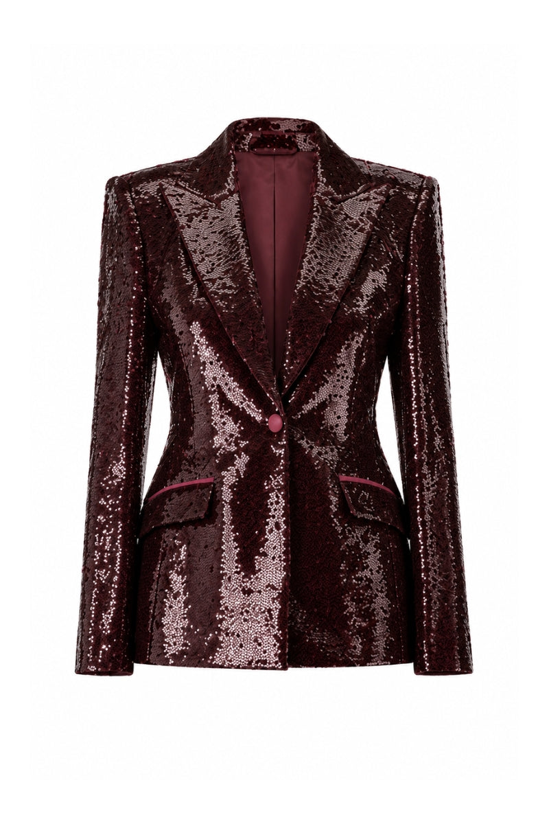 SEQUIN PEAK BLAZER