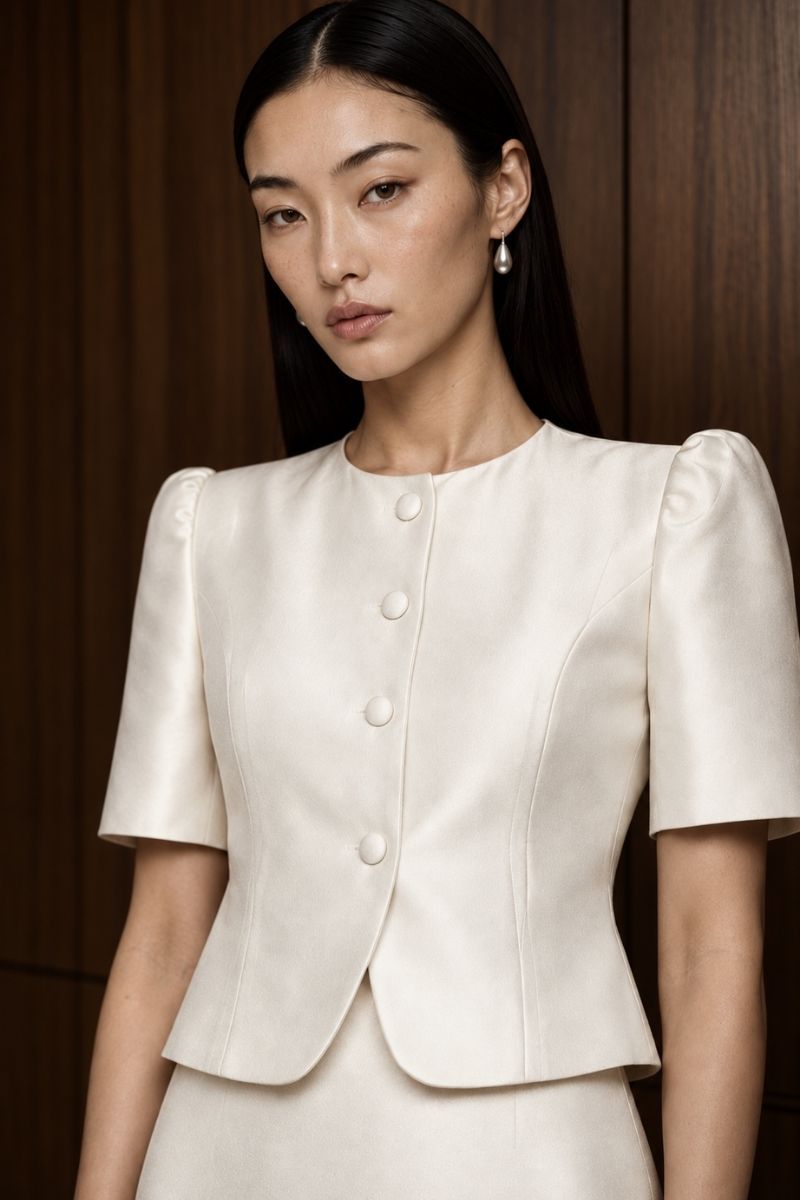 MEVY SATIN JACKET
