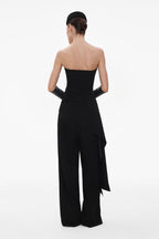 BLACK WOOL CORSET