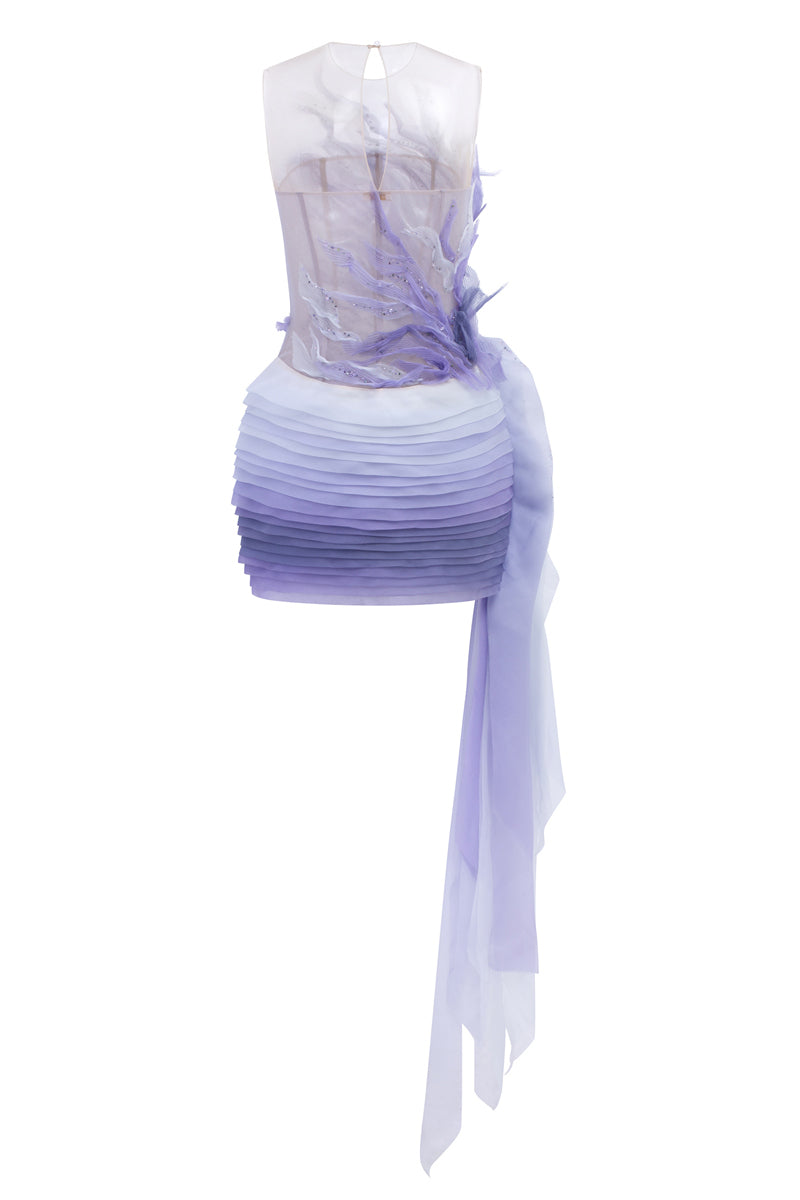 AMELIA ORGANZA AND TULLE DRESS IN VERI PERI