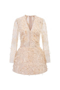 ANNALISE LACE DRESS IN BEIGE