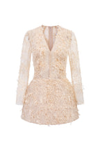 ANNALISE LACE DRESS IN BEIGE