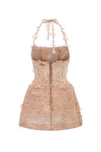 ELISA LACE DRESS IN BEIGE