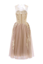 CAMILLA TULLE DRESS IN BEIGE