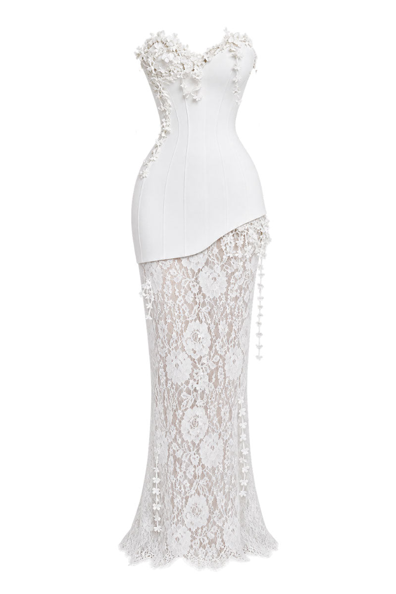 BOUQUET CORSET LACE DRESS