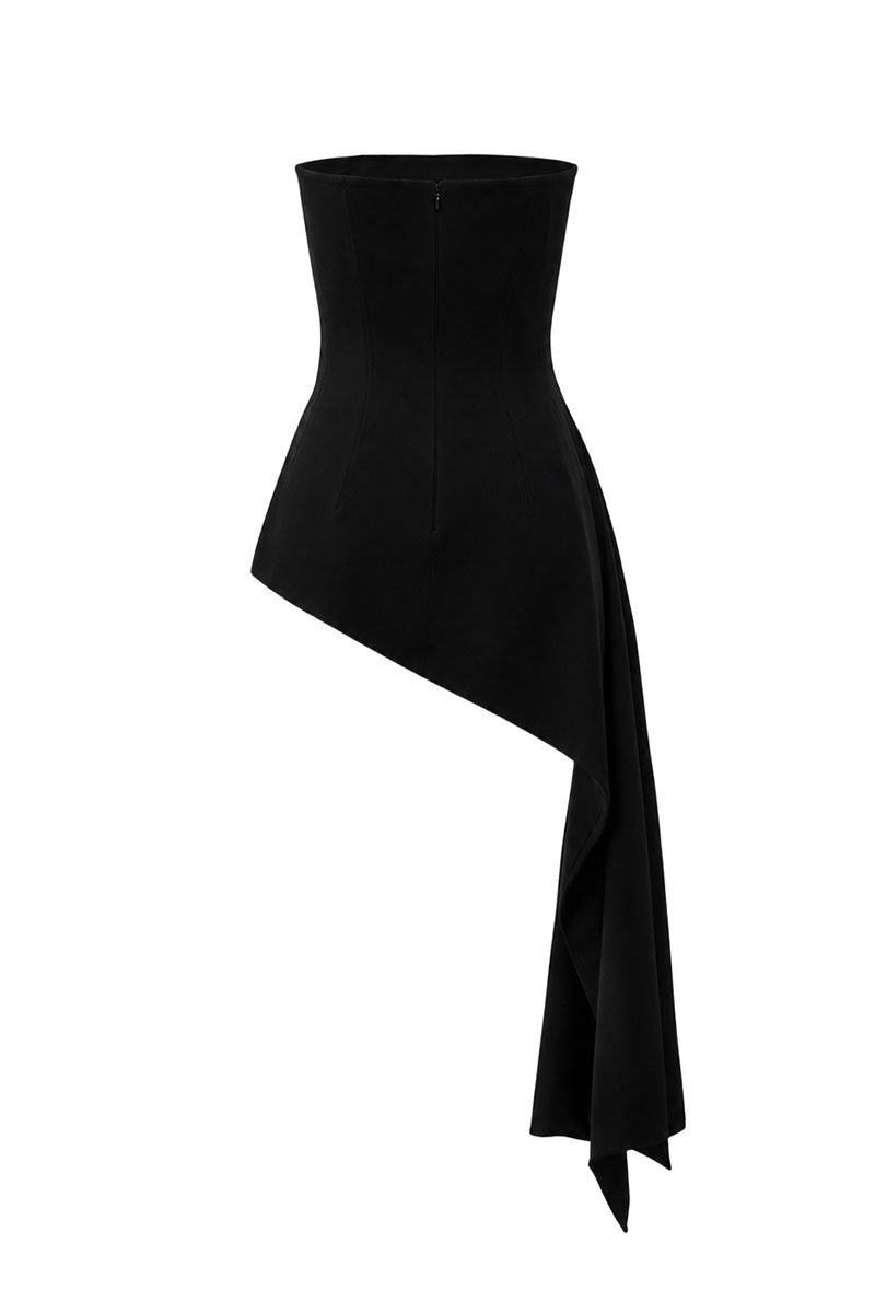 BLACK WOOL CORSET