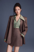 TAILORED CINCHED SHIRT
