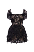 BIANCA LACE DRESS IN BLACK