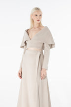 CASHMERE COLLAR TOP