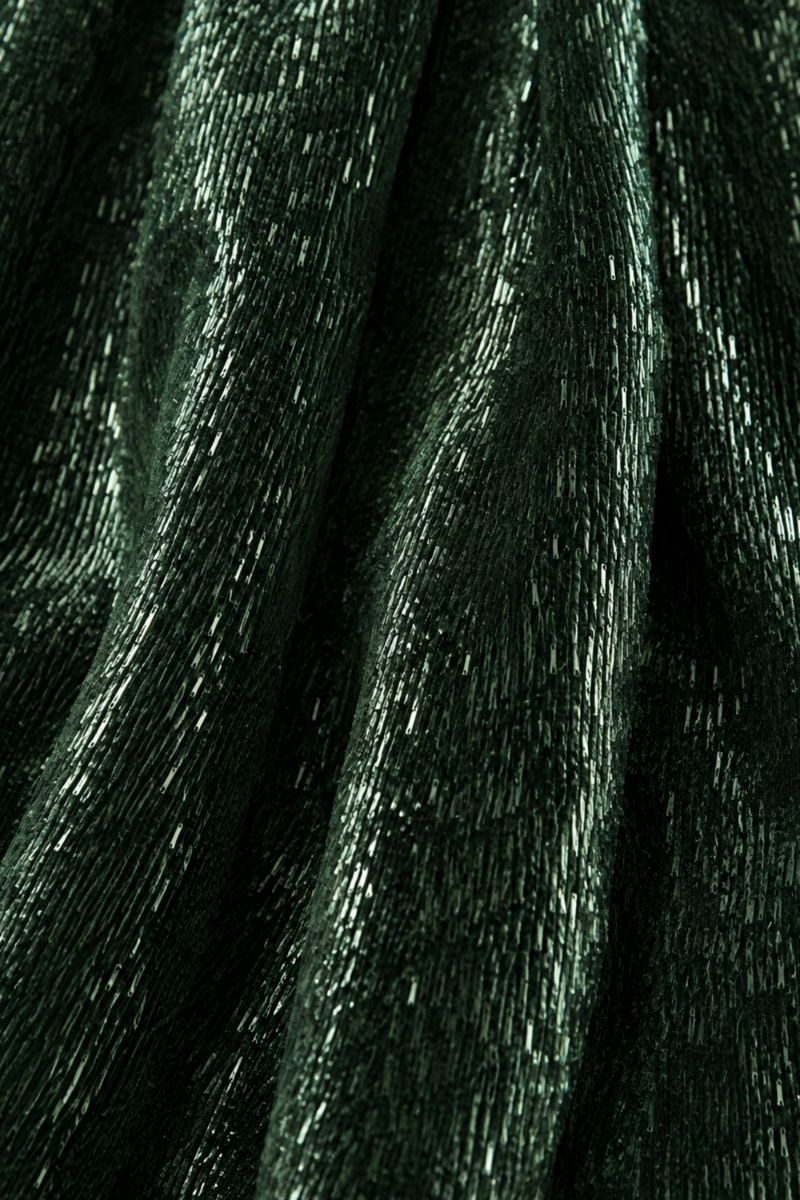 EDITH TEXTURED GOWN IN DEEP FOREST
