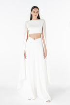 SCULPTED CROPPED TOP