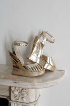 MARGAUX HEELS IN GOLD