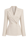 DOUBLE-BREASTED FLAP BLAZER