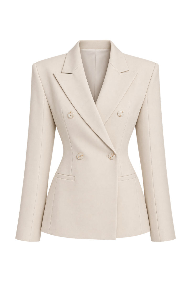DOUBLE-BREASTED FLAP BLAZER