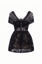 BIANCA LACE DRESS IN BLACK