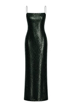 EDITH TEXTURED GOWN IN DEEP FOREST