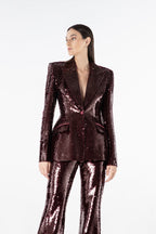 SEQUIN PEAK BLAZER