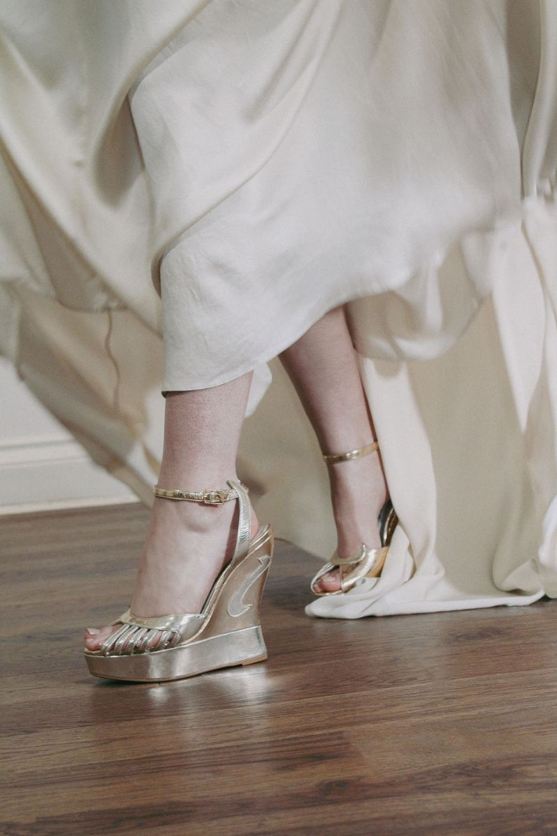 MARGAUX HEELS IN GOLD