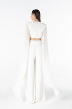 SCULPTED CROPPED TOP