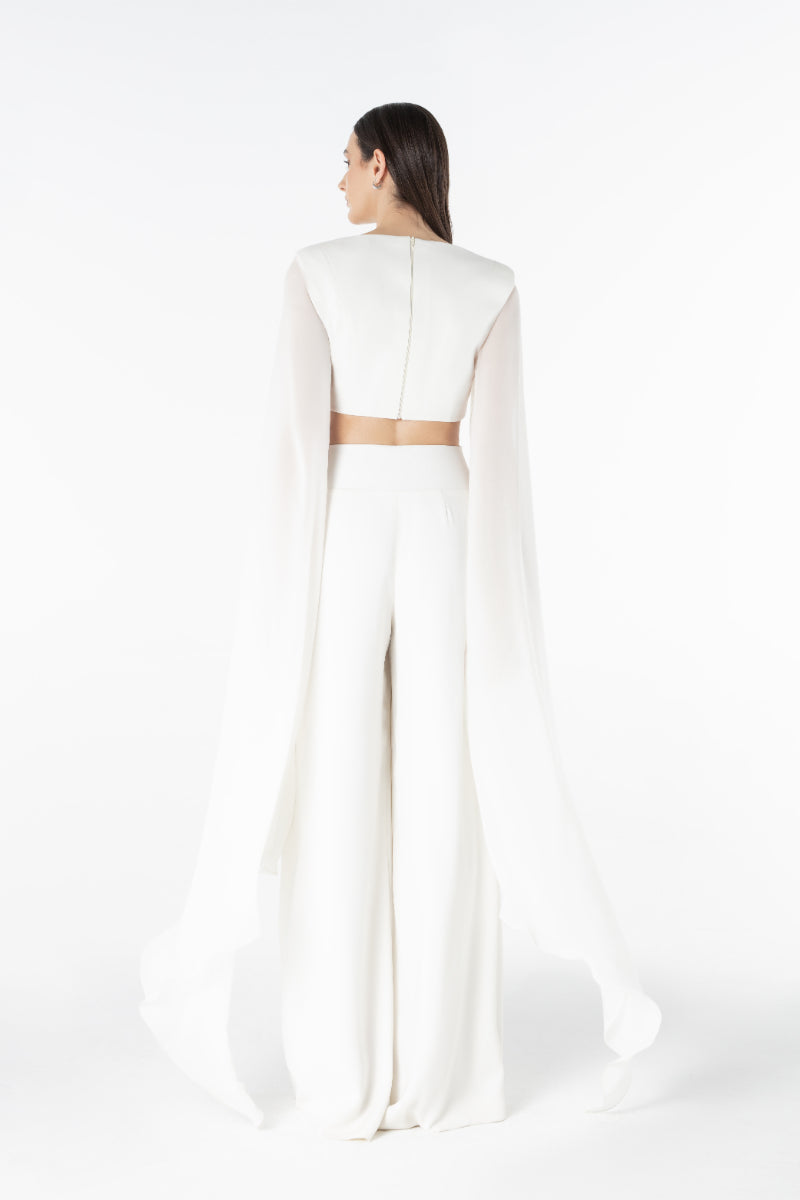 SCULPTED CROPPED TOP