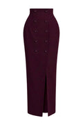 BUTTONS SCULPTED SKIRT