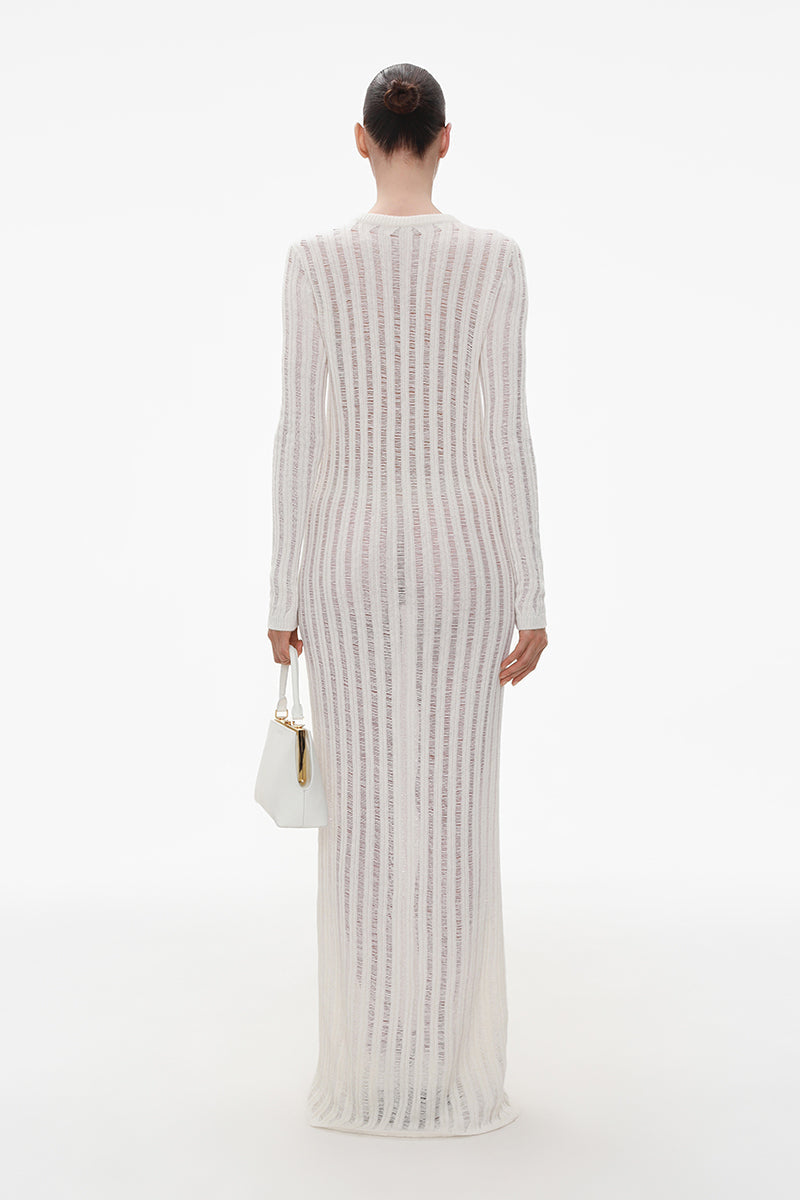 IVORY CASHMERE KNIT DRESS