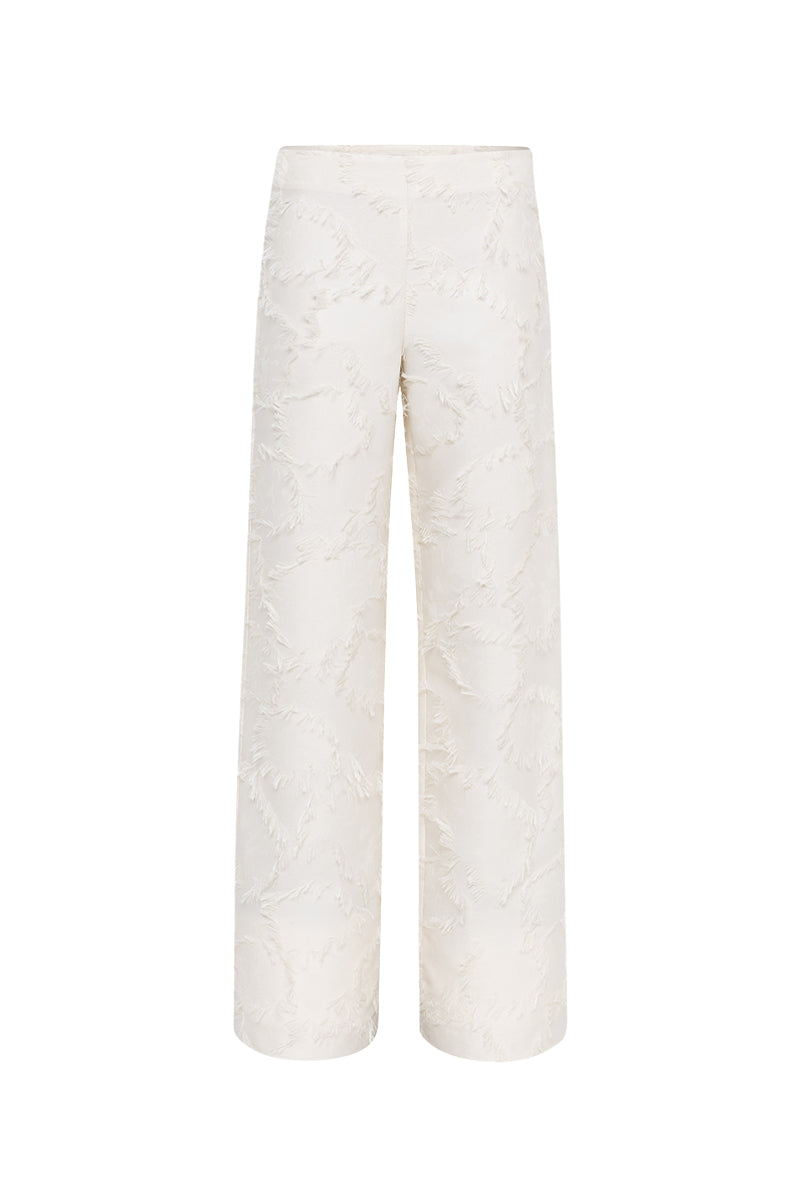 JORA FRINGE TROUSERS IN CREAM