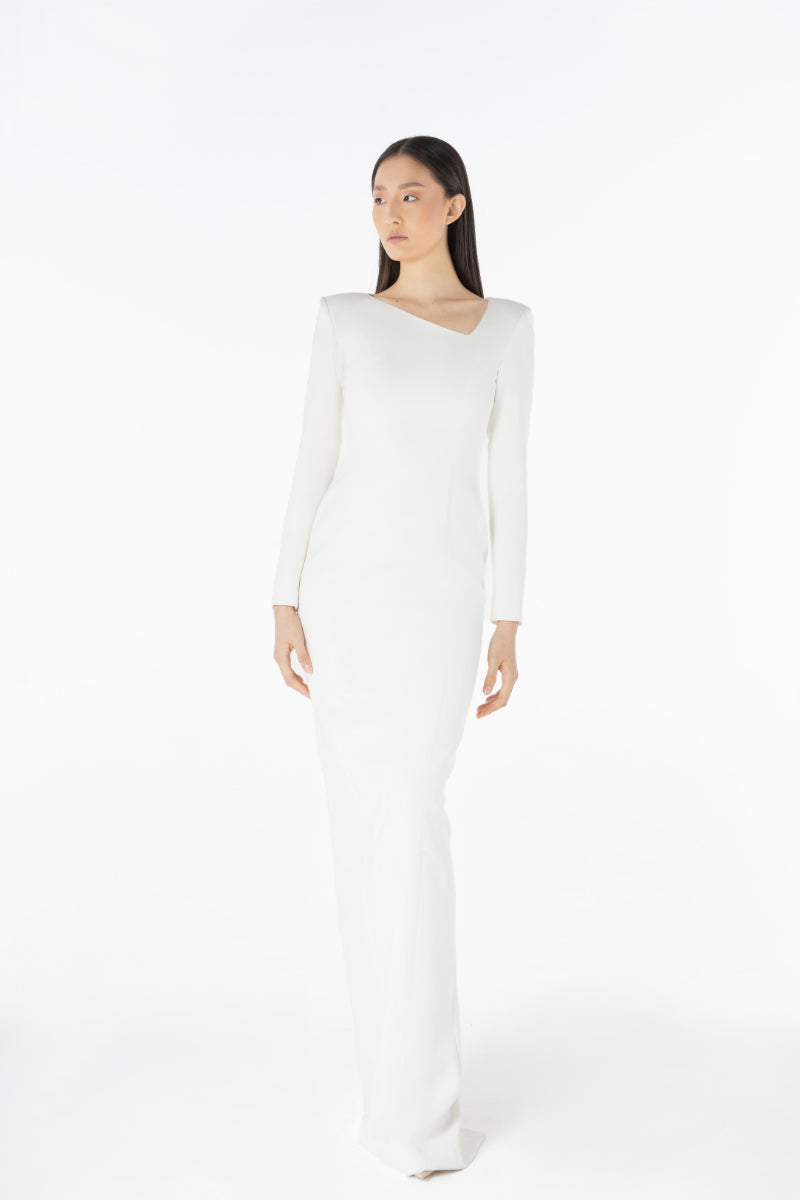ASYMMETRIC MAXI DRESS