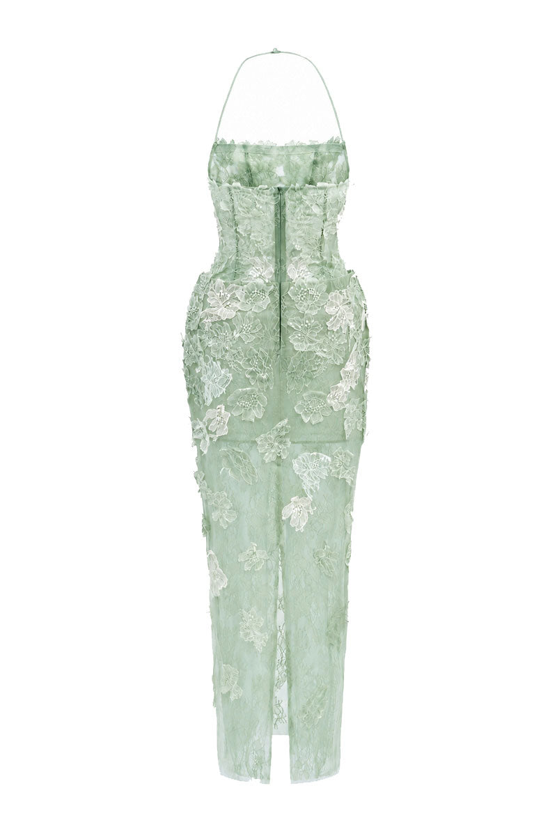 ANNABELLE TULLE DRESS IN MINT