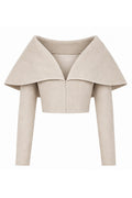 CASHMERE COLLAR TOP