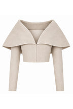 CASHMERE COLLAR TOP
