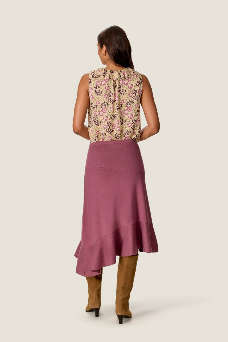 CAROLINE RUFFLE SLEEVELESS TOP