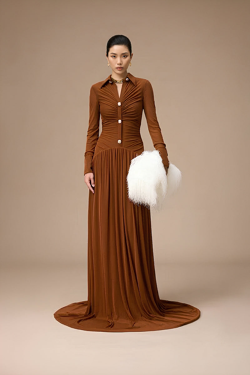 CLICHY DRESS IN GINGER