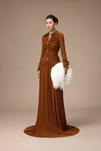 CLICHY DRESS IN GINGER