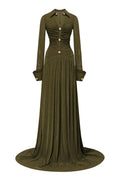 CLICHY DRESS IN OLIVE