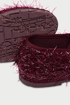 CLAIRE FRISSON BURGUNDY FLATS