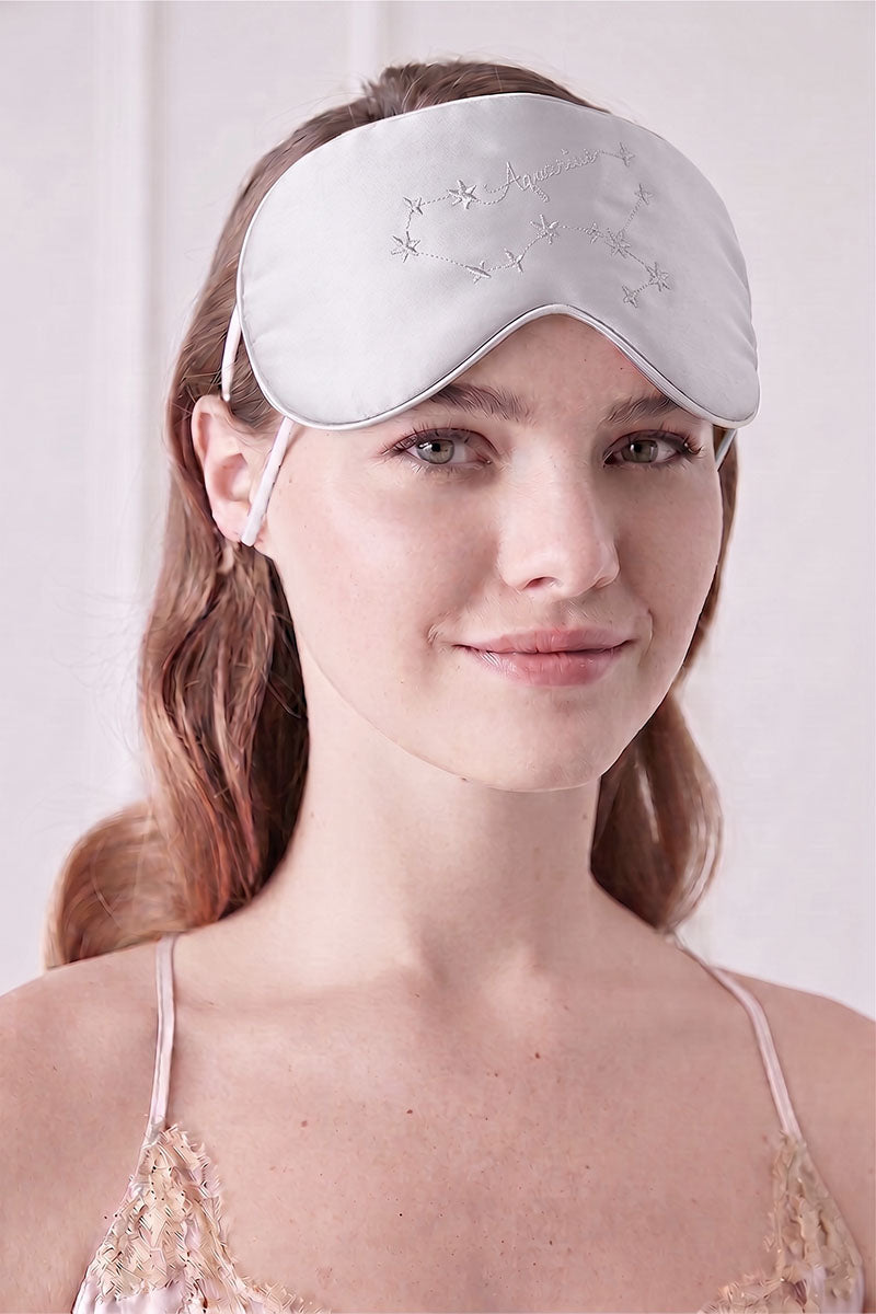 COZY STELLAR AQUARIUS EYE MASK IN GRAY