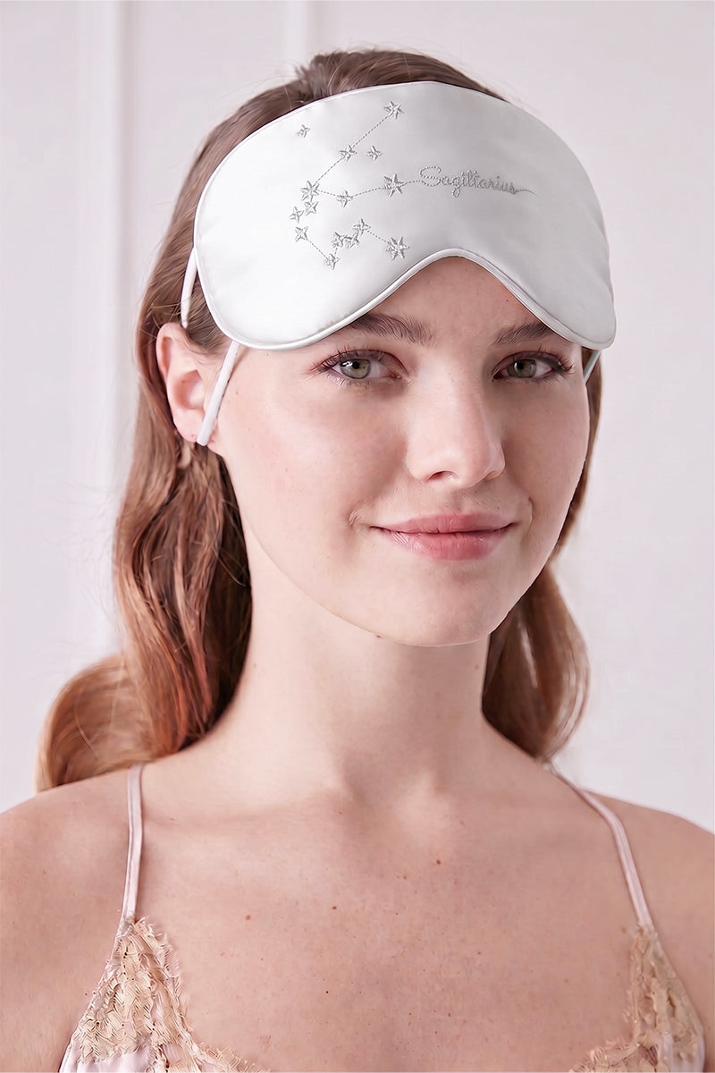 COZY STELLAR SAGITTARIUS EYE MASK IN GRAY