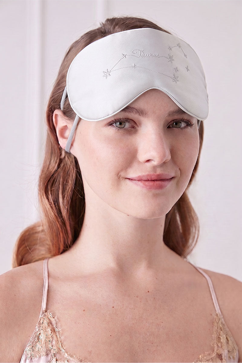 COZY STELLAR TAURUS EYE MASK IN GRAY