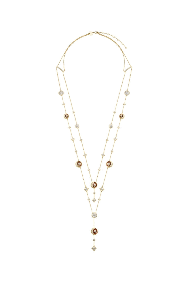 DESERT TALE DOUBLE LAYER LONG NECKLACE