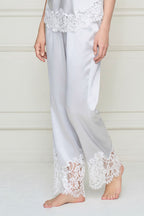 FLAPPER WOMEN'S SILK LACE PAJAMA SET