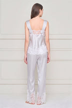 FLAPPER WOMEN'S SILK LACE PAJAMA SET