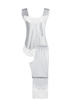 FLAPPER WOMEN'S SILK LACE PAJAMA SET